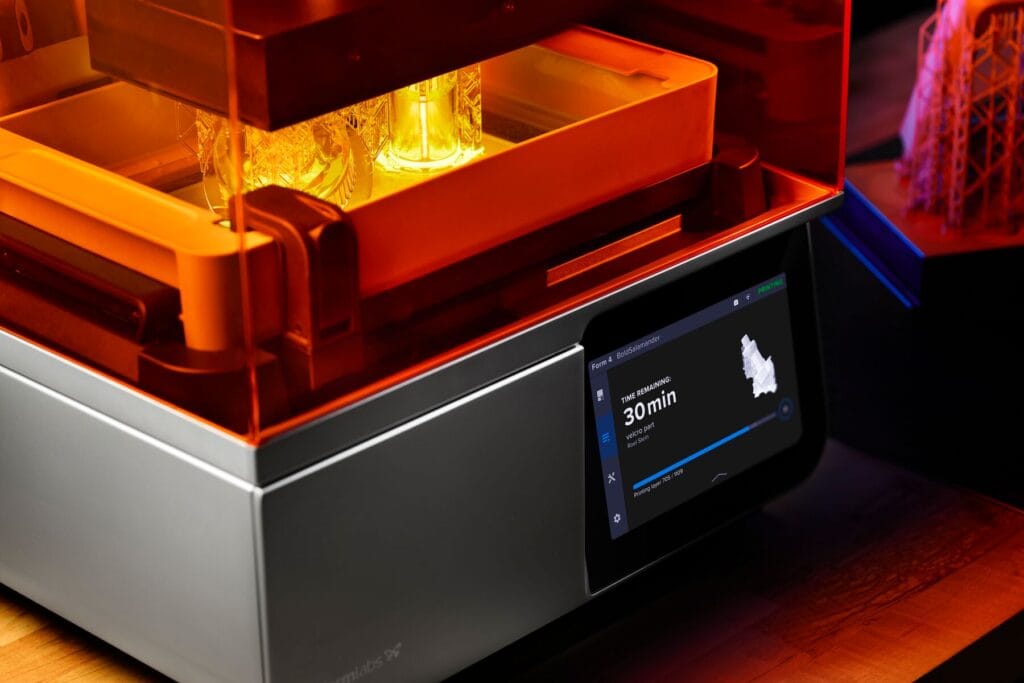 Formlabs Form 4 information screen